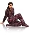 PajamaCity Pink Leopard Print Fleece Footie Pajamas for Teens and Adults