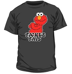 Sesame Street Elmo Tickle This Gray T-Shirt Tee