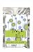 Baby Keepsake: Green Flower Design Personalized French Vanilla Hot Cappuccino Mix (Set of 24)