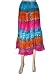 Bohemian Retro Chic Skirt Pink Orange Tie Dye Cotton Calf Length Skirts