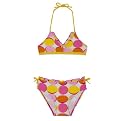Girls Summer Crush 2-pc. Dot Bikini - Yellow/Pink
