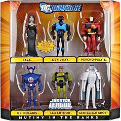 DC Universe Justice League Unlimited Exclusive Action Figure 6-Pack Mutiny in the Ranks (Lex Luthor, Tala, Devil Ray, Dr. Polaris, Psycho-Pirate, Gentleman Ghost)