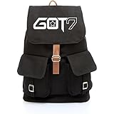 Unisex Kpop Support Fanmade All Canvas Schoolbag Backpack Rucksack (GOT7)