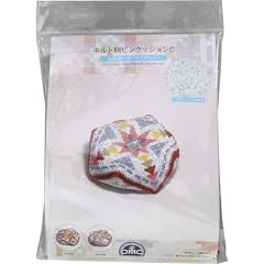 DMC 刺しゅうキット 「キルト柄ピンクション」 C.ブルー JPU-04