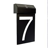 Signs: Matterinc Solar LED Number 7 - Black