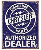 Chrysler Parts Dealer Vintage Style Metal Sign