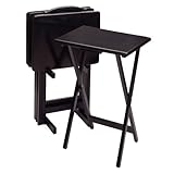 Winsome Wood 5-Piece TV Table Set, Black