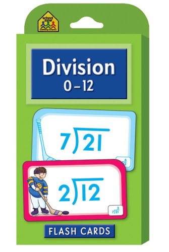Division 0-12 Flash Cards