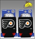 SET OF 2 PHILADELPHIA FLYER NHL CAN KADDY KOOZIE COOLER