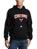 NBA Chicago Bulls Represent 3 Stripe Hood (Black, X-Large)