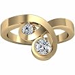 14K Yellow Gold Diamond Ring - 0.35 Ct.
