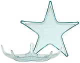 Spanish Recycled Large Glass Star Dish 14"D
