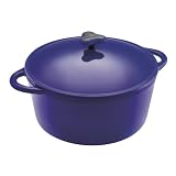  : Rachel Ray 7-Quart Round Cast-Iron Dutch Oven, Blue