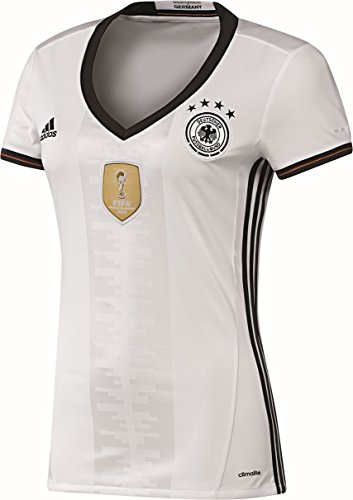 adidas Damen UEFA EURO 2016 DFB Heimtrikot Replica, weiß/schwarz, 2XS, AA0137