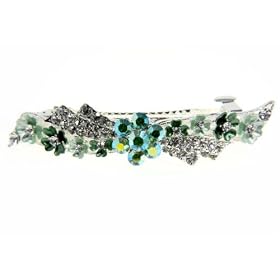 Emerald Floral Surprise Barrette Jewelry