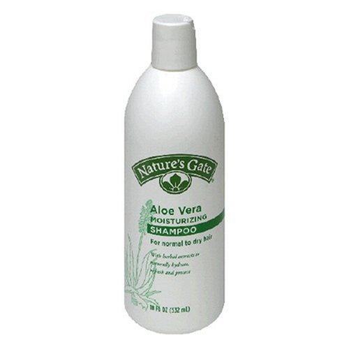Nature's Gate Aloe Vera Moisturizing Shampoo for Normal to Dry Hair, 18-Ounce Bottles (Pack of 4)