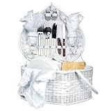 Picnic Time Wedding Heart Picnic Basket