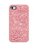 [SoftBank/au iPhone 4S/4専用]SwitchEasy Avant-garde 彫刻風3Dアートケース(Blossom/Pinkピンク)