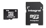 Integral 8GB Class 10 Micro SDHC Memory Card with Adapter Electronics