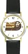 Jesus Christ - Christian Theme - WATCHBUDDY&reg; DELUXE TWO-TONE THEME WATCH - Arabic Numbers - Black Leather Strap-Children's Size-Small ( Boy's Size & Girl's Size )