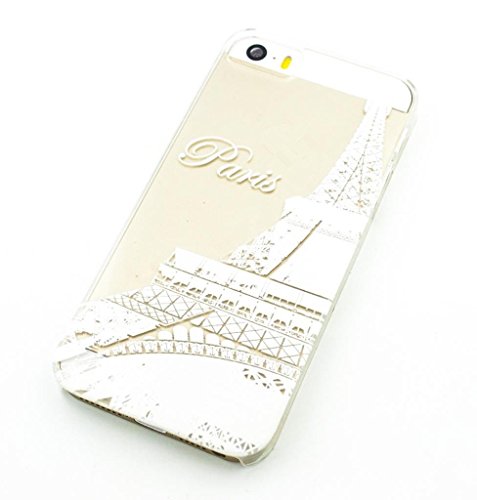 4S Case,iPhone 4S Case£¬LUOLNH Paris Eiffel Tower Clear Pattern Premium ULTRA SLIM Hard Cover for iPhone 4 4S