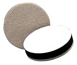 Waxman 4710495N 2-1/2-Inch Felt Bottom Round Furniture Sliders, Oatmeal