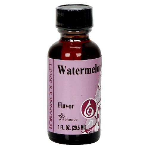 LorAnn Artificial Flavoring Oils, Watermelon Flavoring Oil, 1-Ounce Bottles (Pack of 4) by LorAnn Oils