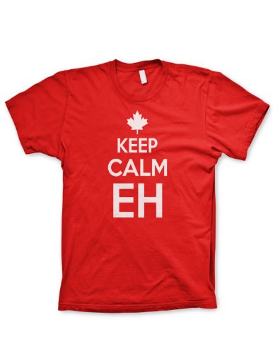 Keep Calm eh shirt Chive on tshirt canada shirt funny tshirt Canadian NHL hockey, X-Large