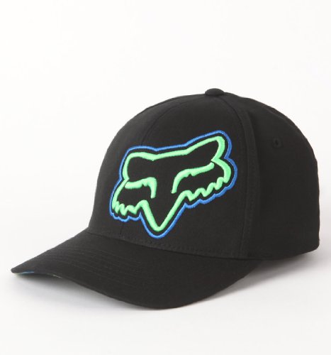 Fox Mens Damo Flex Fit Hat - Black X Size S/M