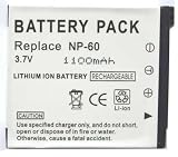 Nextop-Casio NP-60 Brand New 1100mAh COMPATIBLE Battery for Casio Exilim EX-S10 EX-S10BK EX-S10RD EX-S10SR EX-Z9 EX-Z80 EX-Z80BK EX-Z80PK EX-Z80GN EX-Z80VP EX-Z80SR EX-Z9BK EX-Z9EO EX-Z9PK EX-Z9SR