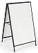 Displays2go A-Frame Sidewalk Sign for 22 x 28 Inches Poster Boards - Black/Steel (00810878021768)