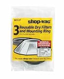 Shop-Vac #90107-19 3PK Reuse Dry Filt Disc