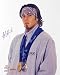 Apolo Anton Ohno (Flowers) Framed 16x20 Autographed Photograph