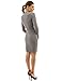 PattyBoutik Women's Deep V Neck Long Sleeve Sweater Dress