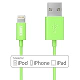 【Apple認証 (Made for iPhone取得)】 Anker ライトニングUSBケーブル iPhone 6 / 6 Plus / 5 / 5C / 5S / iPad Air / iPad Air2 / iPad mini / iPad mini2 / iPad mini3 用 コンパクト端子 (グリーン)