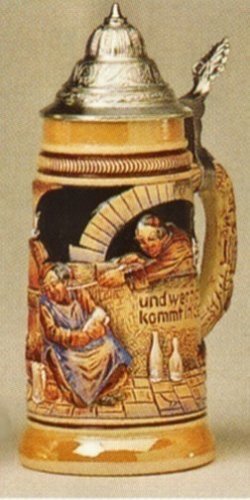 Drink Beer and Go to Heaven German Beer Stein