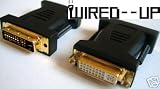 DVI-D (24+1) Female to M1-D(P&D) Male Adapter UK INFOCUS - Wired--up