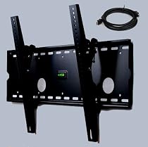 VideoSecu Black Tilting Wall Mount Bracket MP501B for Samsung LN-S4695D LCD 46 inch HDTV TV free 7ft HDMI cable