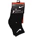 Nike Kids Swoosh Logo Quarter Cut Socks (3 Pairs) Black, 13-3 Shoe/ 6-7 Sock (Toddler/Kids)