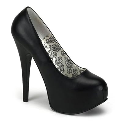 5 3/4 Inch Hee Concealed Platform Patent Pumps Sexy High Heel Shoes Black Pink Red White