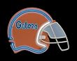 Florida Gators Neon Football Helmet