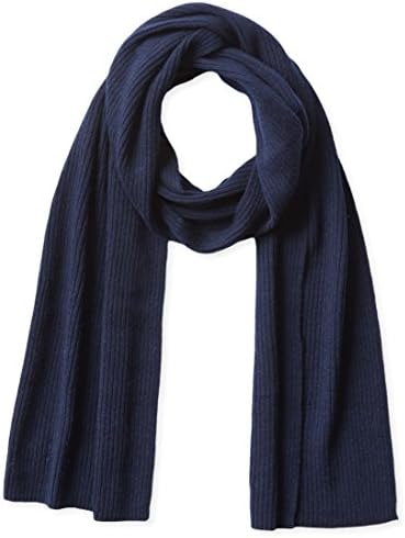 Phenix Cashmere Men's Half Cardigan Rib Knit Scarf