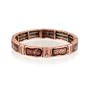 Antique Style Rose Color Inspirational Stretch Hope Joy Love Happy Bracelet Fashion Jewelry