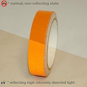 JVCC REF-7 Engineering Grade Reflective Tape: 1 in. x 10 yds. (Orange)