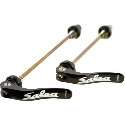 Salsa Stainless Flip-Offs Black QR Skewer Pair