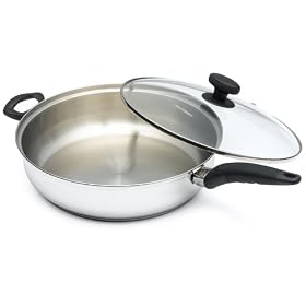 Proctor Silex 54504 Stainless Steel Softhandle 11 Inch Covered Chicken Fryer