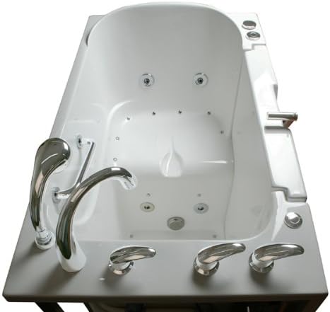 Wheelchair Access 4.33 Ft. Walk-in Air Bath Tub in White-ella Walk in Baths-305222r