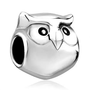 Pugster Cute Owl Animal Bead Fit Pandora Chamilia Biagi Charm & Bracelet