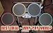 Doctor Rock's Noise Reducing Drum Pads PRO-ULTRA-BLACK for Rock Band  Drums