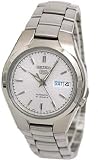 Men's Seiko 5 Automatic Silver Textured Dial Stainless Steel